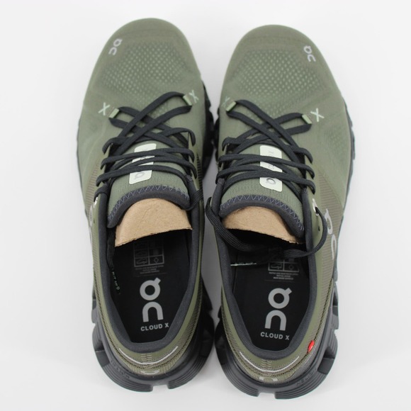 On Cloud X 3 Running Shoes Mens Size 10.5 Olive/Reseda NEW - Picture 8 of 9